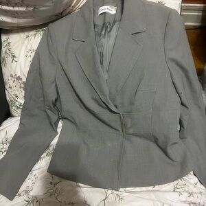 Calvin Klein Women's Classic Gray Suit Jacket
